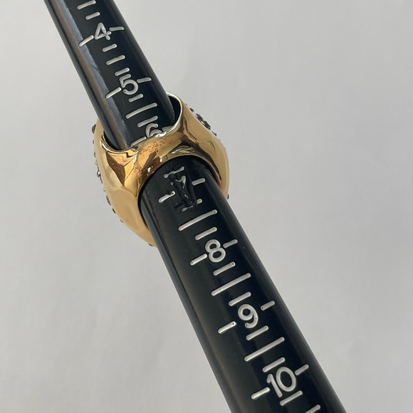 Alexis Bittar Crystal Encrusted Statement Ring size 6 - Picture 3 of 11